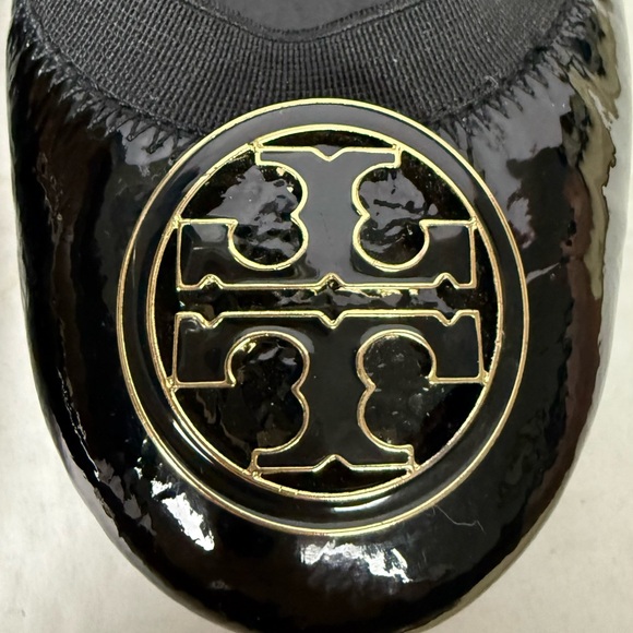 Tory Burch Caroline Black Patent
Leather Ballerina Flat Quiet Luxury Preppy - Picture 9 of 12